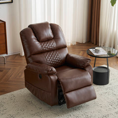 電動リクライニングソファー ソファー 1人掛け USB付き ゲーミングチェア PU 105°-160° リクライニングチェア 背もたれ調節最大160度 USB付き 簡単昇降ボタン操作 立ち上がり 老人チェア 快適なリビング必需品