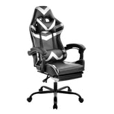 ゲーミングチェア オフィスチェア 収納式オットマン 140°リクライニング パソコンチェア 多機能 ハイバック