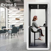 個人用防音オフィスポッド|静音会議ブース|デスク・チェア付き可動式ワークルーム