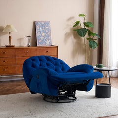 電動1人掛けソファー リクライニングチェア ゲーミングチェア ベルベット 貝殻のデザイン 270度回転式 背もたれ調節105-165度 簡単昇降ボタン 快適なリビング必需品