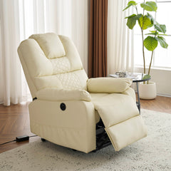 電動リクライニングソファー ソファー 1人掛け USB付き ゲーミングチェア PU 105°-160°