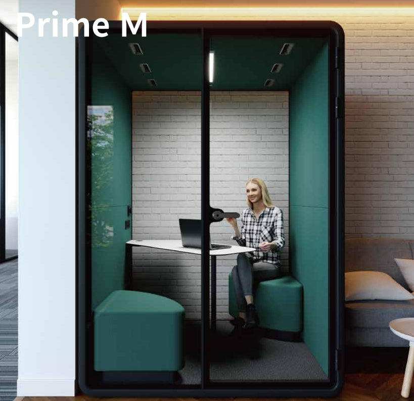 完全防音デュアルブース 会議/テレワーク対応- 「グループ（1/2人用）」