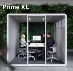 6人用防音オフィスポッド｜静音会議ブース｜吸音パネル付き個室ワークスペース｜可動式プライベートルーム｜電話・学習・リモート会議に最適